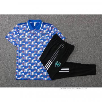 Conjunto Polo del Arsenal 2022-2023 Azul