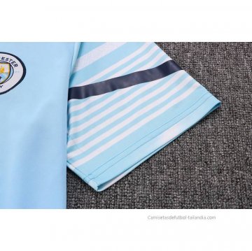 Conjunto Polo del Manchester City 2022-2023 Azul