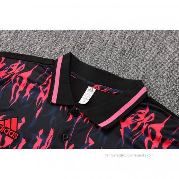 Conjunto Polo del Manchester United 2022-2023 Negro y Rojo