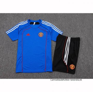 Conjunto Polo del Manchester United 2025-2026 Azul