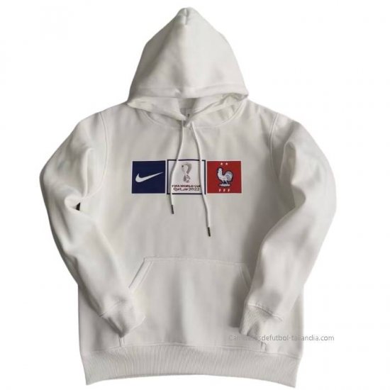 Sudadera con Capucha del Francia 2022-2023 Blanco - Haga un click en la imagen para cerrar