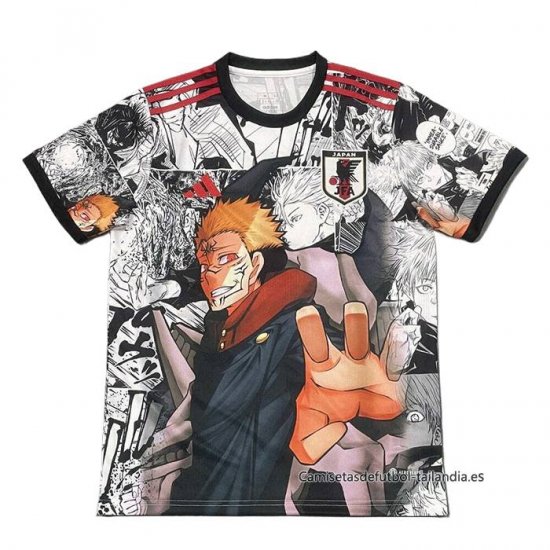 Tailandia Camiseta Japon Anime 2025-2026 Blanco Negro - Haga un click en la imagen para cerrar