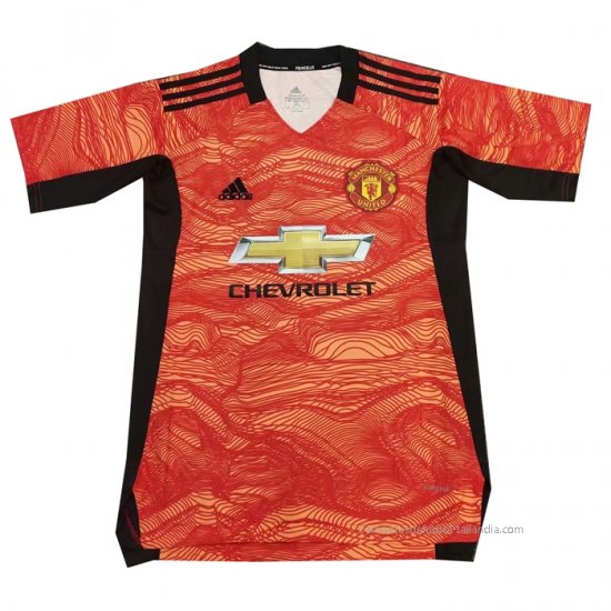 Tailandia Camiseta Manchester United Portero 2021-2022 Naranja - Haga un click en la imagen para cerrar
