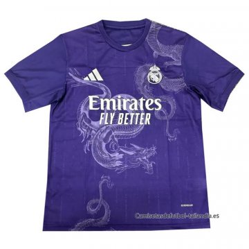 Tailandia Camiseta Real Madrid Dragon 2024-2025 Purpura Tailandia Camiseta Real Madrid Dragon 2024-2025 Purpura