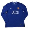 2ª Camiseta Manchester United Manga Larga Retro 2007-2008 2ª Camiseta Manchester United Manga Larga Retro 2007-2008