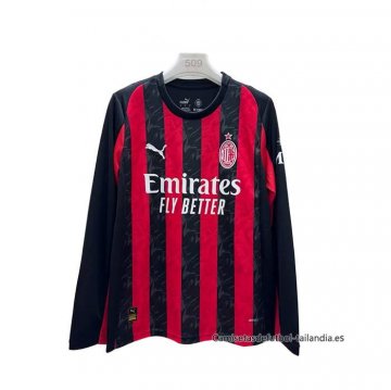1ª Camiseta AC Milan Manga Larga 2025-2026