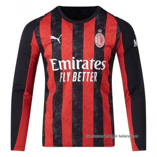 1ª Camiseta AC Milan Manga Larga 2025-2026 - Haga un click en la imagen para cerrar