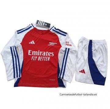 1ª Camiseta Arsenal Manga Larga Nino 2024-2025 1ª Camiseta Arsenal Manga Larga Nino 2024-2025