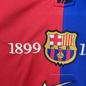 1ª Camiseta Barcelona 100 Aniversario Manga Larga Retro 1899-1999