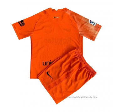 Camiseta Barcelona Portero Nino 2021-2022 Naranja