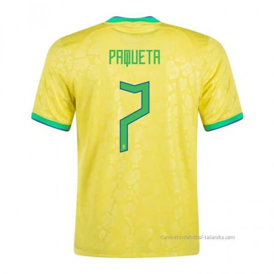 1ª Camiseta Brasil Jugador Paqueta 2022 - Haga un click en la imagen para cerrar