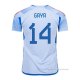 2ª Camiseta Espana Jugador Gaya 2022
