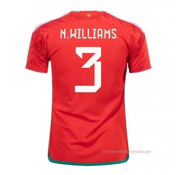 1ª Camiseta Gales Jugador N.Williams 2022 1ª Camiseta Gales Jugador N.Williams 2022
