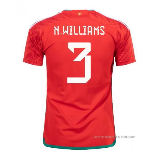1ª Camiseta Gales Jugador N.Williams 2022 - Haga un click en la imagen para cerrar