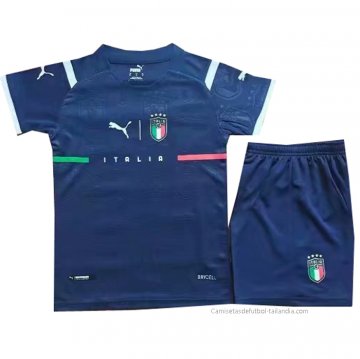 Camiseta Italia Portero Nino 2021 Azul Camiseta Italia Portero Nino 2021 Azul