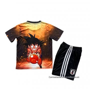 Camiseta Japon Dragon Ball Nino 2025 Negro Naranja