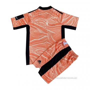 Camiseta Leeds United Portero Nino 2021-2022 Naranja