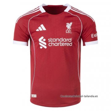 1ª Camiseta Liverpool Authentic 2025-2026 1ª Camiseta Liverpool Authentic 2025-2026