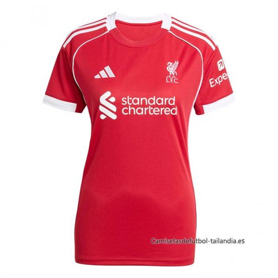 1ª Camiseta Liverpool Mujer 2025-2026 - Haga un click en la imagen para cerrar
