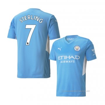 1ª Camiseta Manchester City Jugador Sterling 2021-2022 1ª Camiseta Manchester City Jugador Sterling 2021-2022