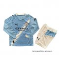 1ª Camiseta Manchester City Manga Larga Nino 2025-2026