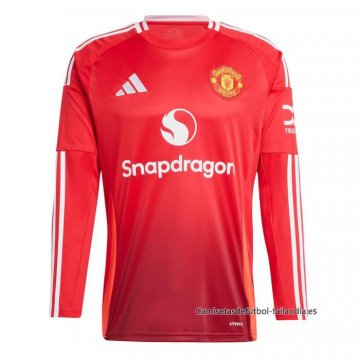 1ª Camiseta Manchester United Manga Larga 2024-2025 1ª Camiseta Manchester United Manga Larga 2024-2025