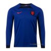 2ª Camiseta Paises Bajos Manga Larga 2022