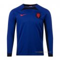 2ª Camiseta Paises Bajos Manga Larga 2022