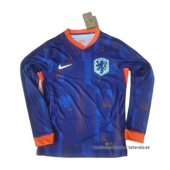 2ª Camiseta Paises Bajos Manga Larga 2024 - Haga un click en la imagen para cerrar