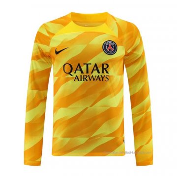 Camiseta Paris Saint-Germain Portero Manga Larga 2023-2024 Amarillo Camiseta Paris Saint-Germain Portero Manga Larga 2023-2024 Amarillo