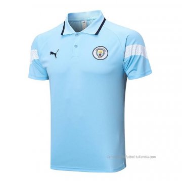 Camiseta Polo del Manchester City 2022-2023 Azul Camiseta Polo del Manchester City 2022-2023 Azul