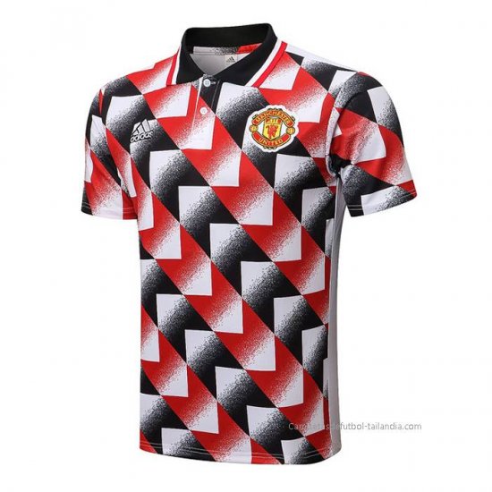Camiseta Polo del Manchester United 2022-2023 Negro y Rojo - Haga un click en la imagen para cerrar