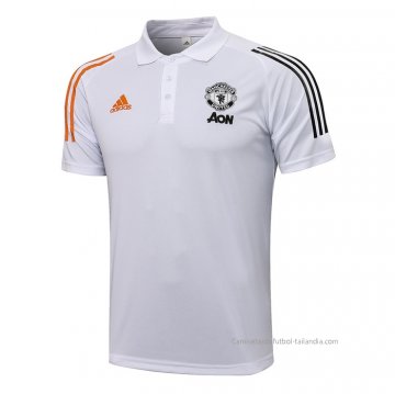 Camiseta Polo del Manchester United 2021-2022 Blanco Camiseta Polo del Manchester United 2021-2022 Blanco