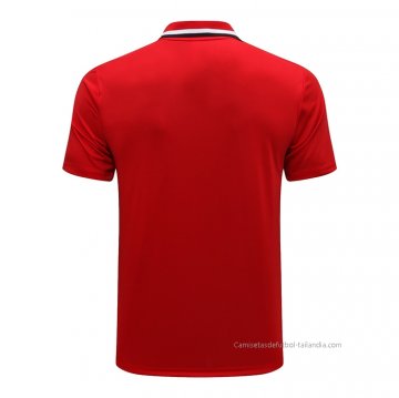Camiseta Polo del Manchester United 2021-2022 Rojo
