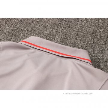 Camiseta Polo del Paris Saint-Germain 2021-2022 Gris