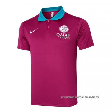 Camiseta Polo del Paris Saint-Germain 2024-2025 Purpura Camiseta Polo del Paris Saint-Germain 2024-2025 Purpura