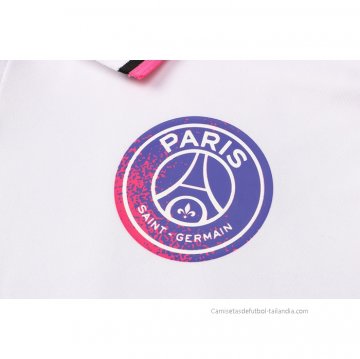 Camiseta Polo del Paris Saint-Germain Jordan 2021-2022 Blanco