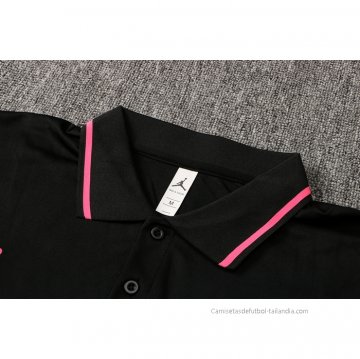 Camiseta Polo del Paris Saint-Germain Jordan 2021-2022 Negro