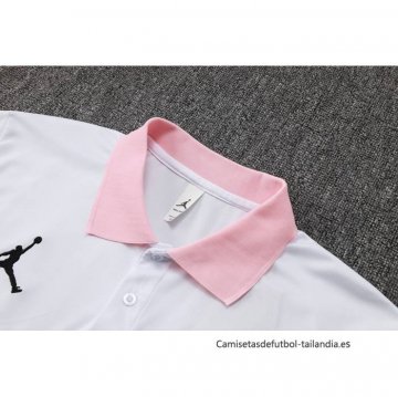 Camiseta Polo del Paris Saint-Germain Jordan 2024-2025 Blanco