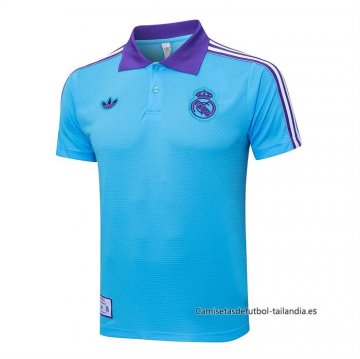 Camiseta Polo del Real Madrid 2025-2026 Azul Camiseta Polo del Real Madrid 2025-2026 Azul