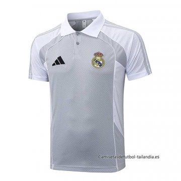 Camiseta Polo del Real Madrid 2025-2026 Gris Camiseta Polo del Real Madrid 2025-2026 Gris