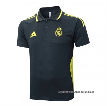 Camiseta Polo del Real Madrid 2025-2026 Gris Oscuro Camiseta Polo del Real Madrid 2025-2026 Gris Oscuro
