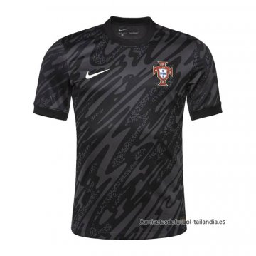 Camiseta Portugal Portero 2024 Negro