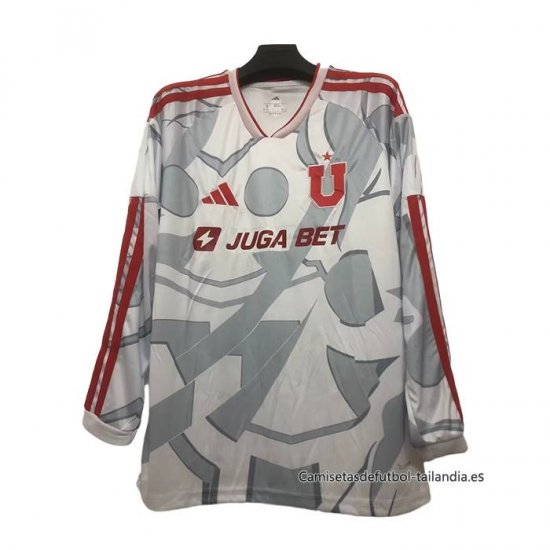 Camiseta Universidad de Chile Special Manga Larga 2026 Gris - Haga un click en la imagen para cerrar