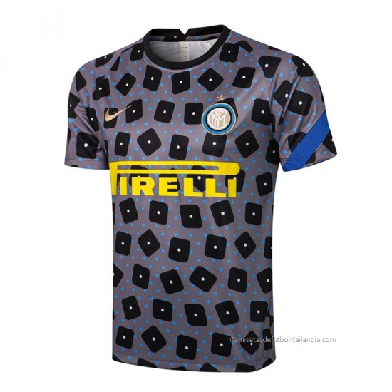 Camiseta de Entrenamiento Inter Milan 2021-2022 Gris - Haga un click en la imagen para cerrar