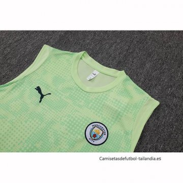 Camiseta de Entrenamiento Manchester City Sin Mangas 2025-2026 Verde