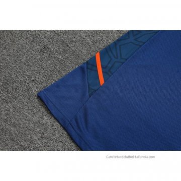 Camiseta de Entrenamiento Manchester United Sin Mangas 2022-2023 Azul Oscuro