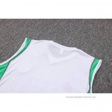 Camiseta de Entrenamiento Manchester United Sin Mangas 2023-2024 Blanco