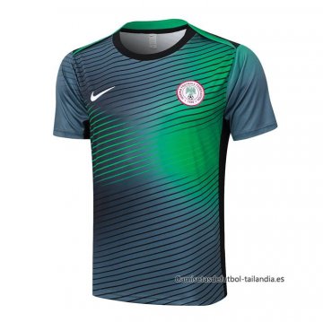 Camiseta de Entrenamiento Nigeria 2024-2025 Gris Verde Camiseta de Entrenamiento Nigeria 2024-2025 Gris Verde