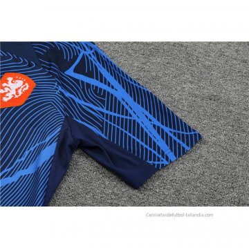 Camiseta de Entrenamiento Paises Bajos 2022-2023 Azul